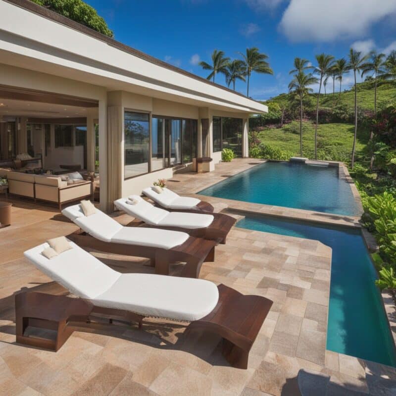 villa in Hawaii with pool and ocean view 1