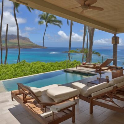 villa in Hawaii with pool and ocean view 3
