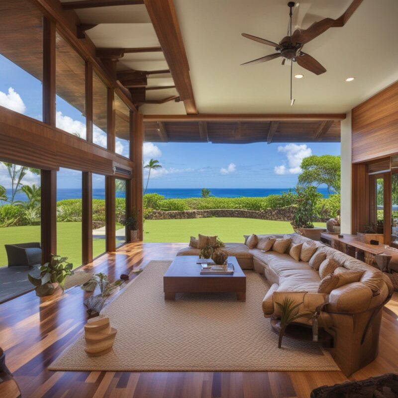 villa in Hawaii living room 2